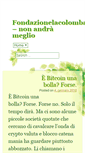 Mobile Screenshot of fondazionelacolombaia.it